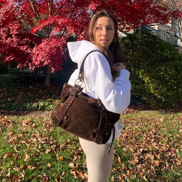 Espresso Suede Kooba bag - Picture 1 of 5